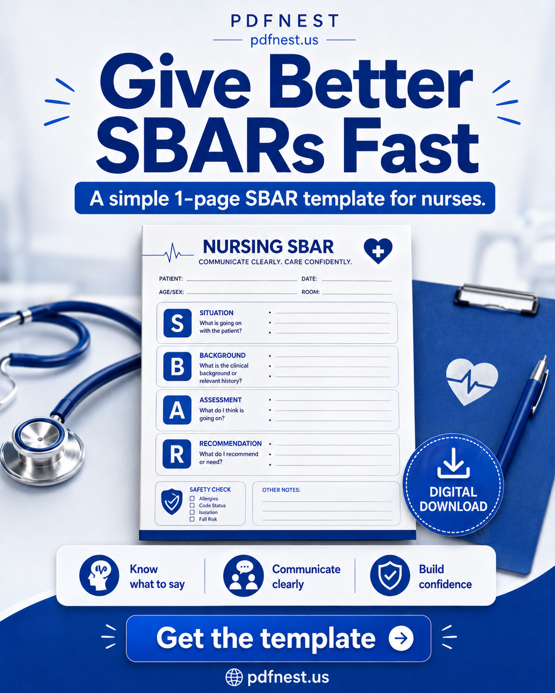 Nursing SBAR Report Template